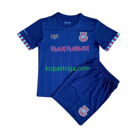 Billiga Fotbollströjor West Ham United Iron Maiden Barn Borta tröja Kortärmad